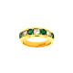 Pre Owned 20ct Emerald and Diamond Eternity Ring ZU202